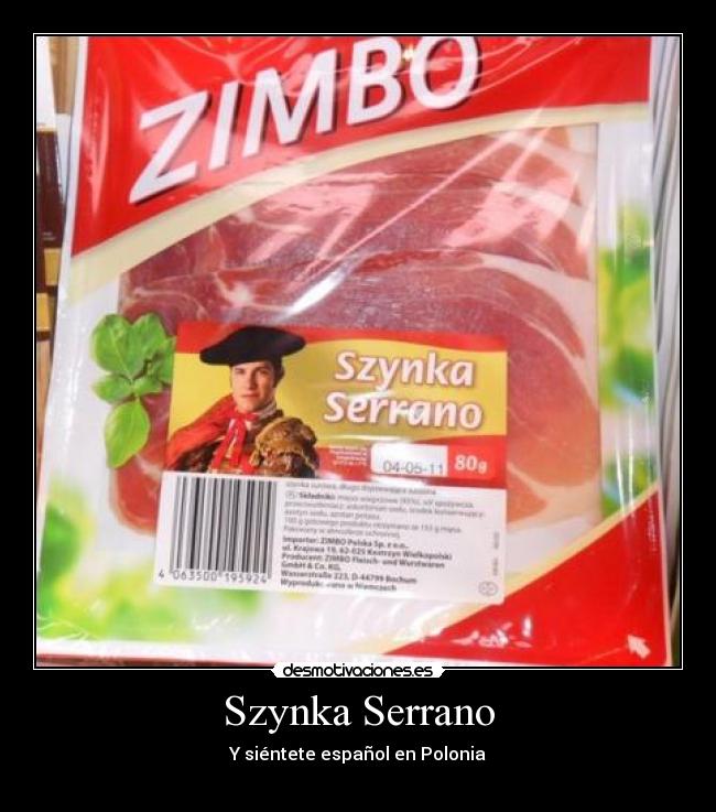 Szynka Serrano - Y siéntete español en Polonia
