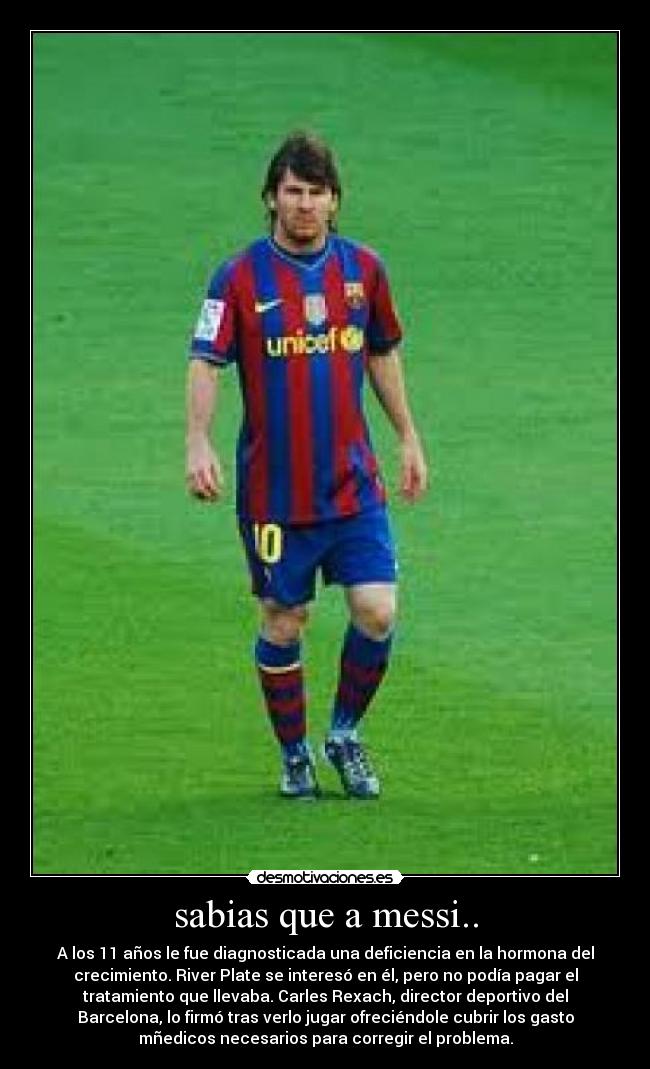 sabias que a messi.. -