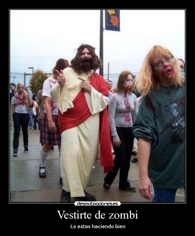 Vestirte de zombi - 