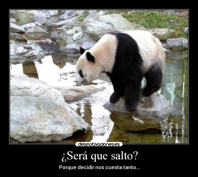 ¿Será que salto? - 