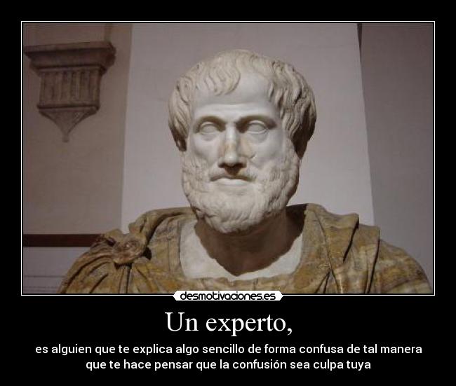 carteles experto principalchistesencillo desmotivaciones