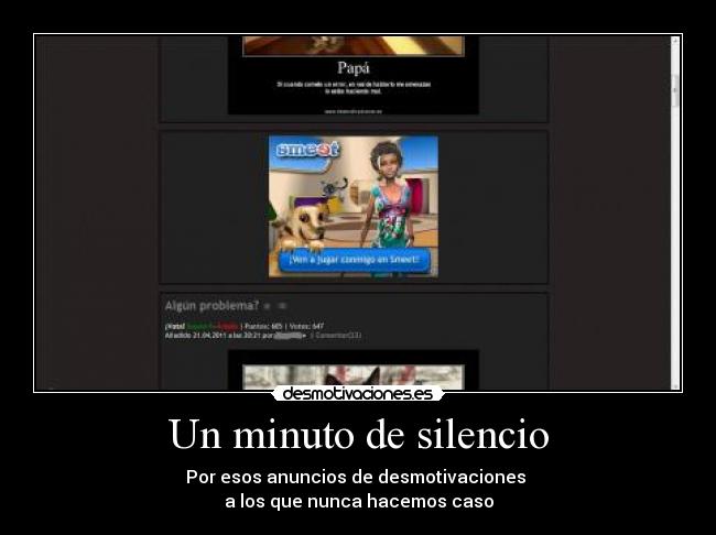 Un minuto de silencio -