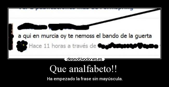 carteles murcia analfabeto faltas desmotivaciones
