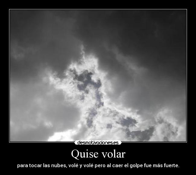 Quise volar -