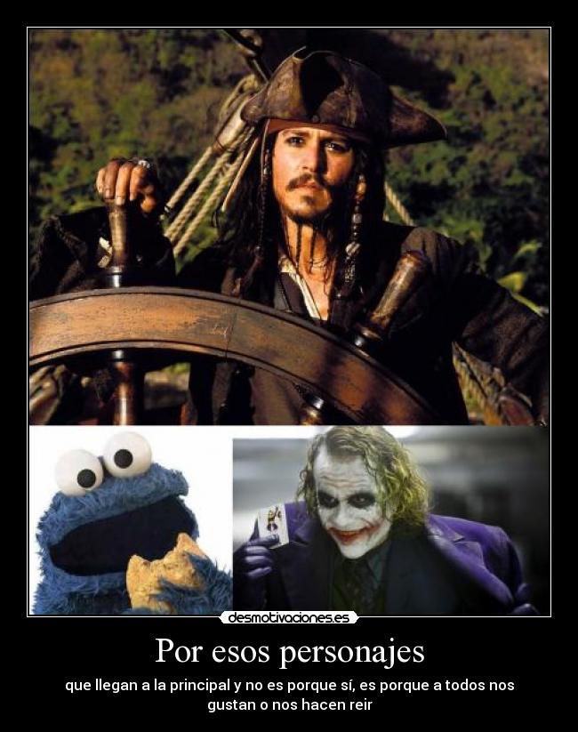 Por esos personajes -