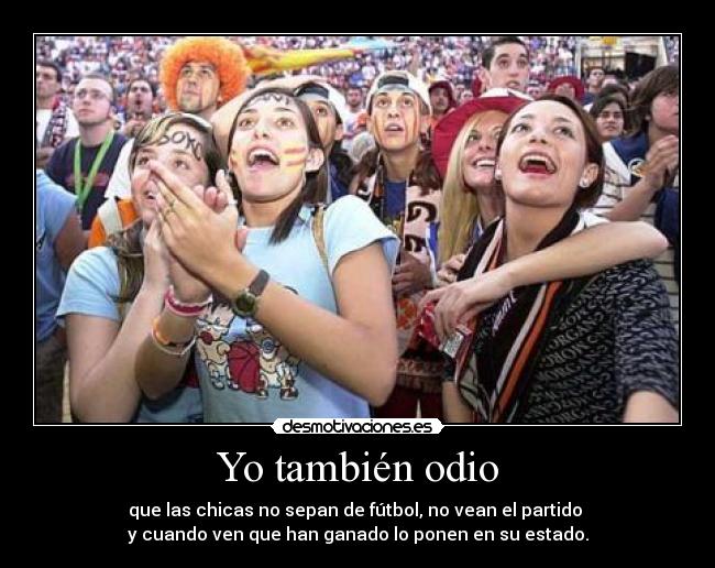 Yo también odio - 