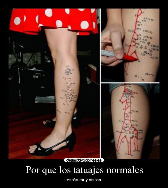 Por que los tatuajes normales - 