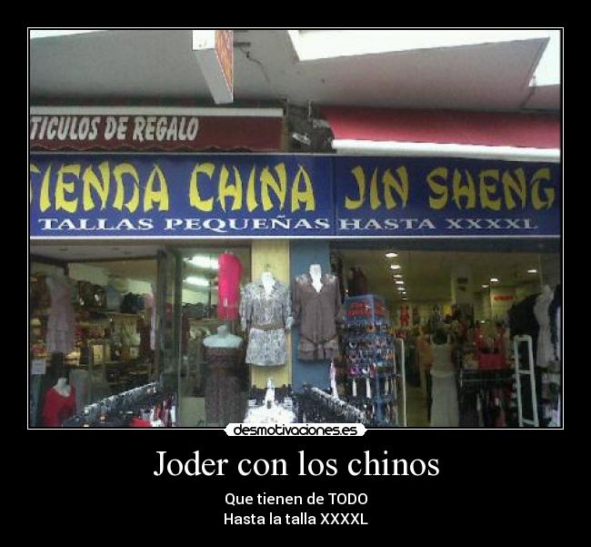 Joder con los chinos -