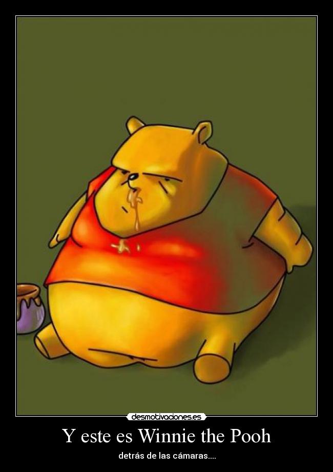 Y este es Winnie the Pooh - detrás de las cámaras....