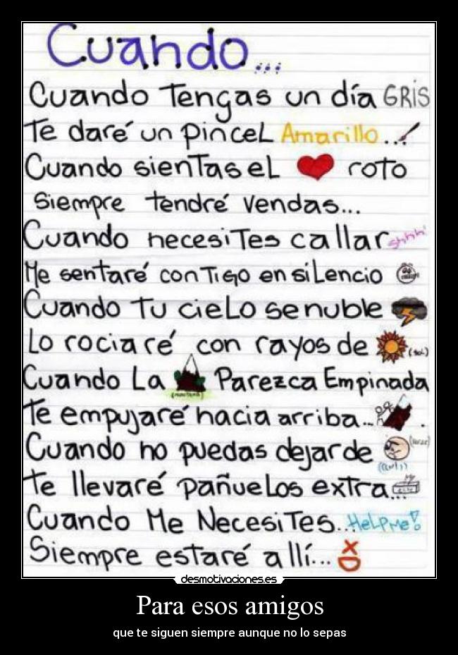 Para esos amigos - 