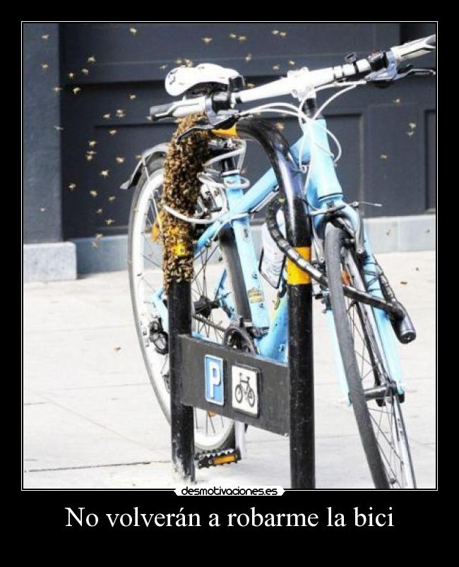 No volverán a robarme la bici - 