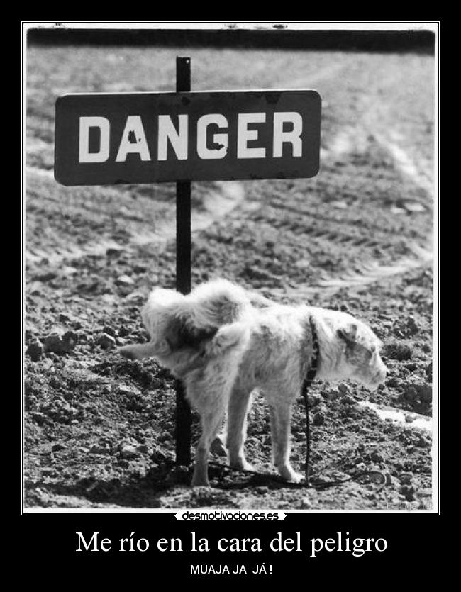 Me río en la cara del peligro - MUAJA JA JÁ !