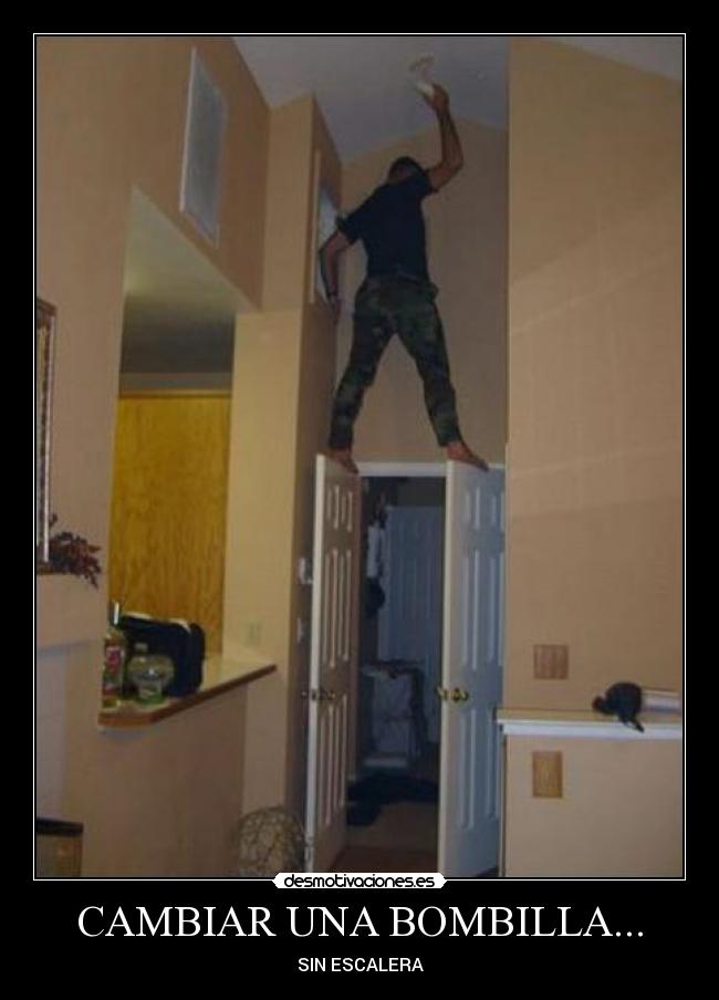 CAMBIAR UNA BOMBILLA... - SIN ESCALERA
