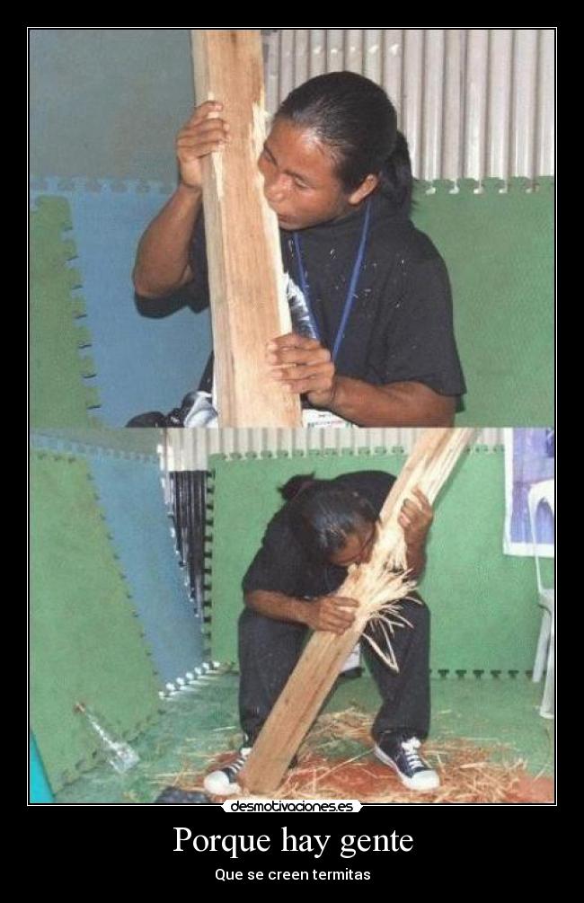 Porque hay gente - Que se creen termitas