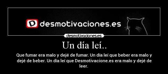 Un día leí.. -