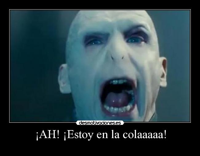 ¡AH! ¡Estoy en la colaaaaa! -