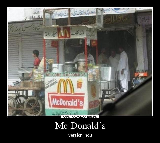 Mc Donald´s - versión indu