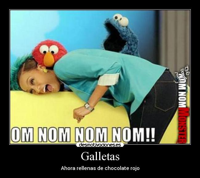 Galletas - Ahora rellenas de chocolate rojo