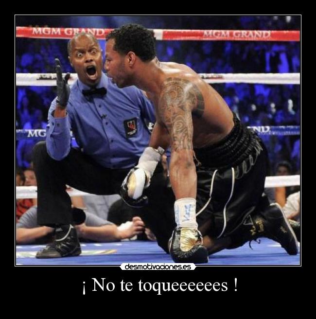 ¡ No te toqueeeeees ! -