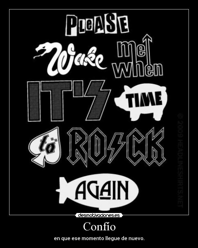 carteles rock desmotivaciones