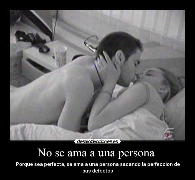 No se ama a una persona  - 