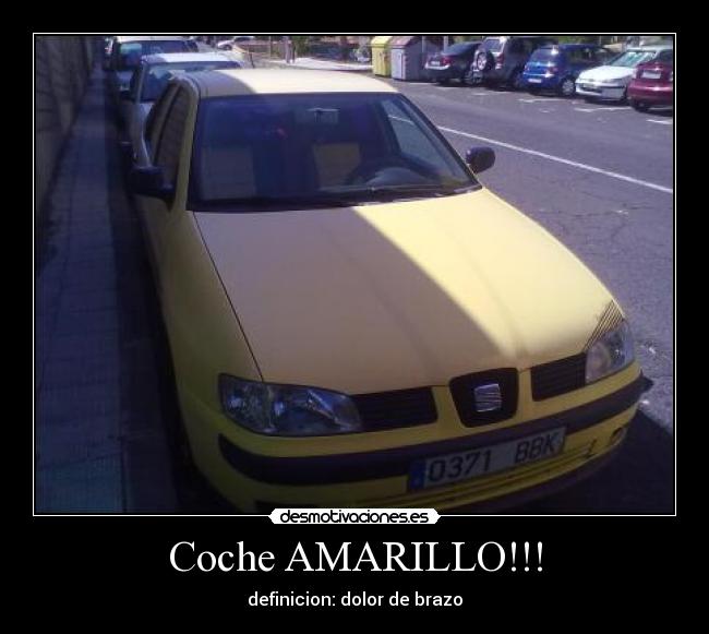 Coche AMARILLO!!! - 