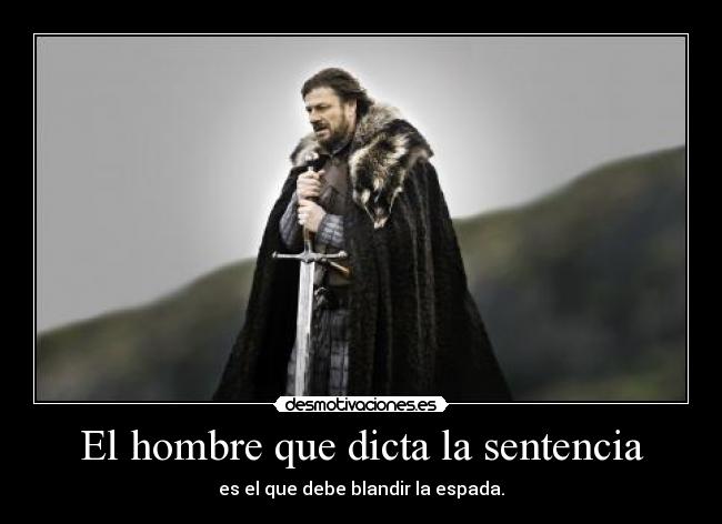 El hombre que dicta la sentencia - 