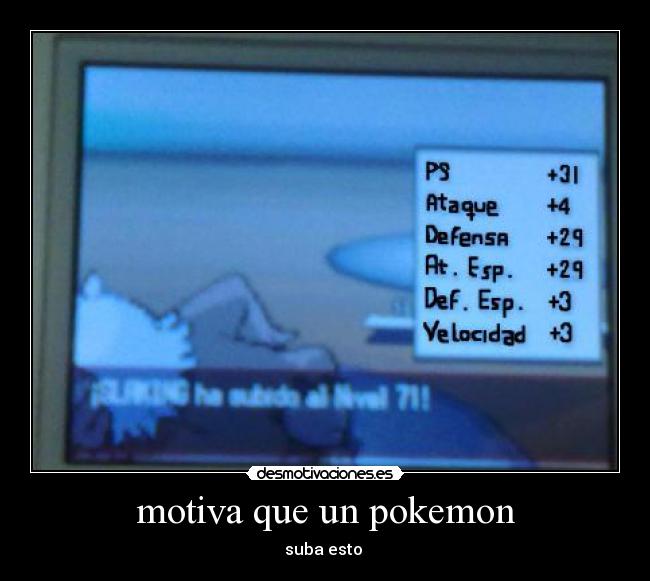 motiva que un pokemon -