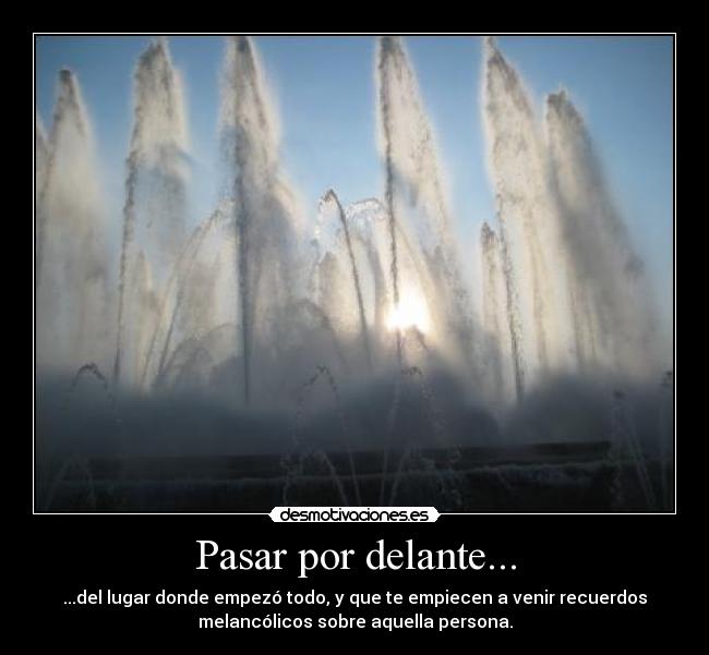 Pasar por delante... -