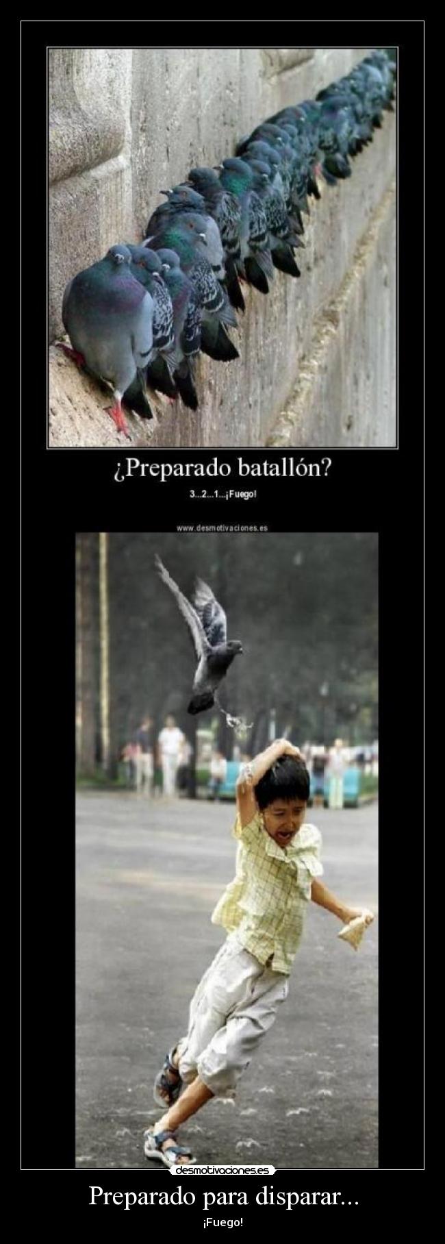 Preparado para disparar... - ¡Fuego!