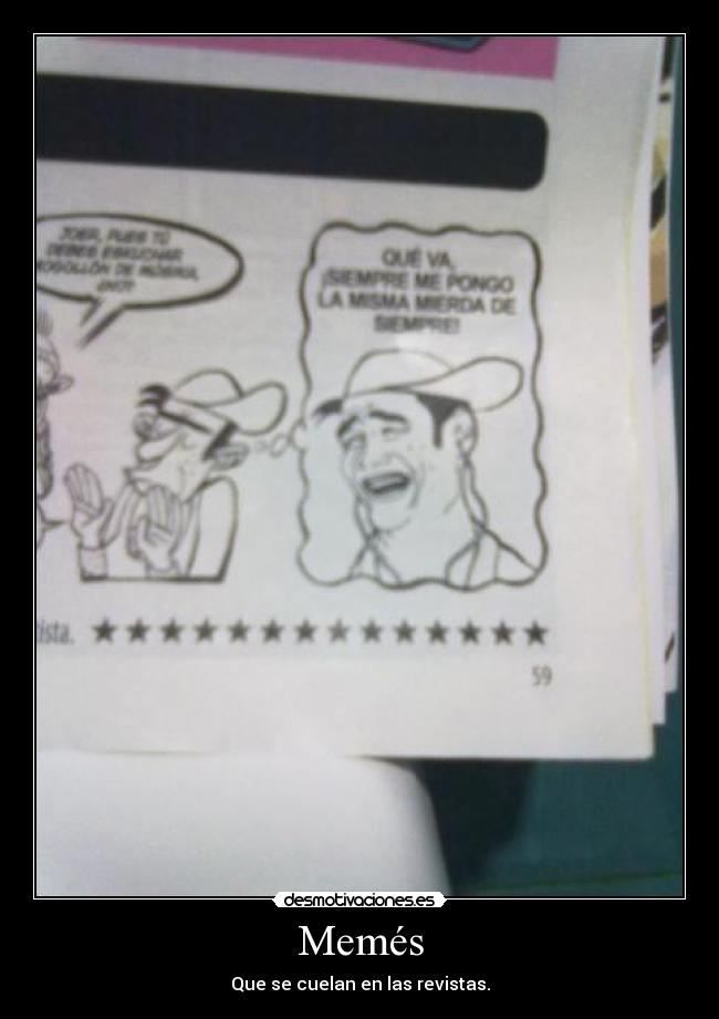 Memés - Que se cuelan en las revistas.