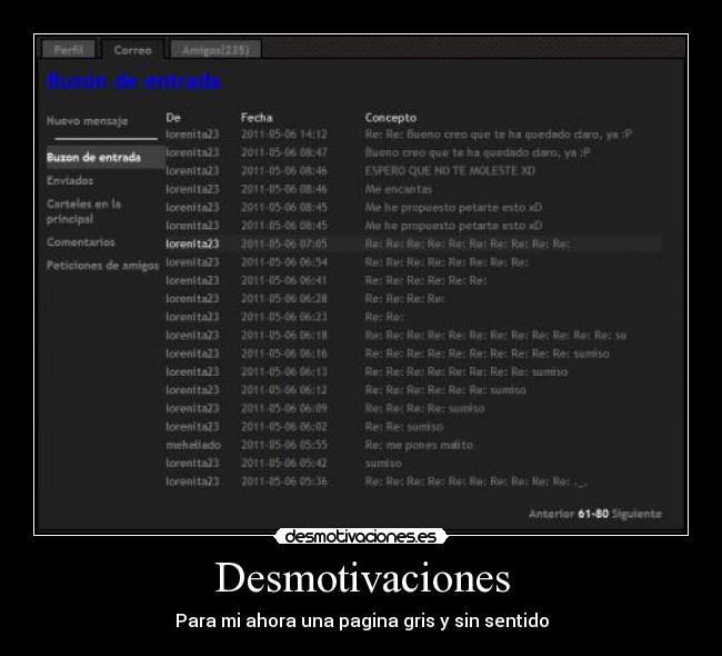Desmotivaciones - Para mi ahora una pagina gris y sin sentido