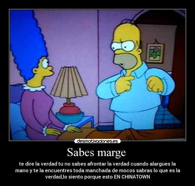 Sabes marge -