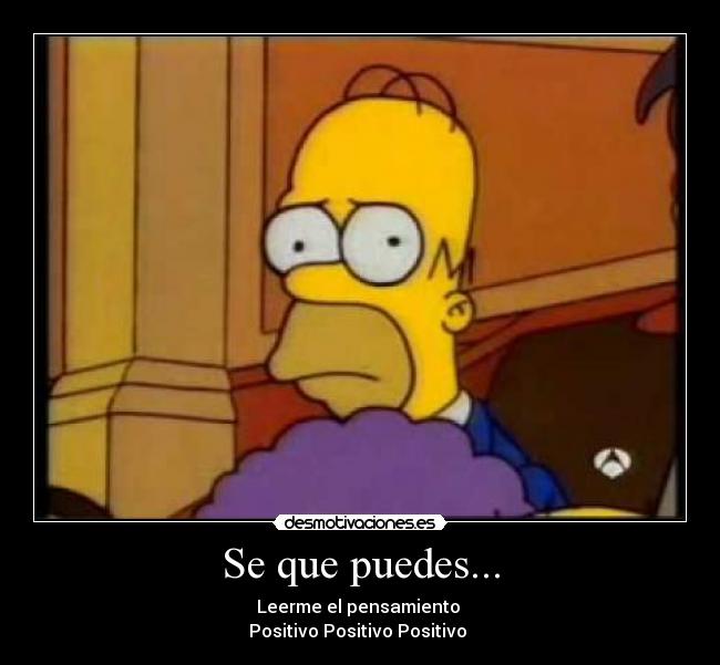 Se que puedes... -