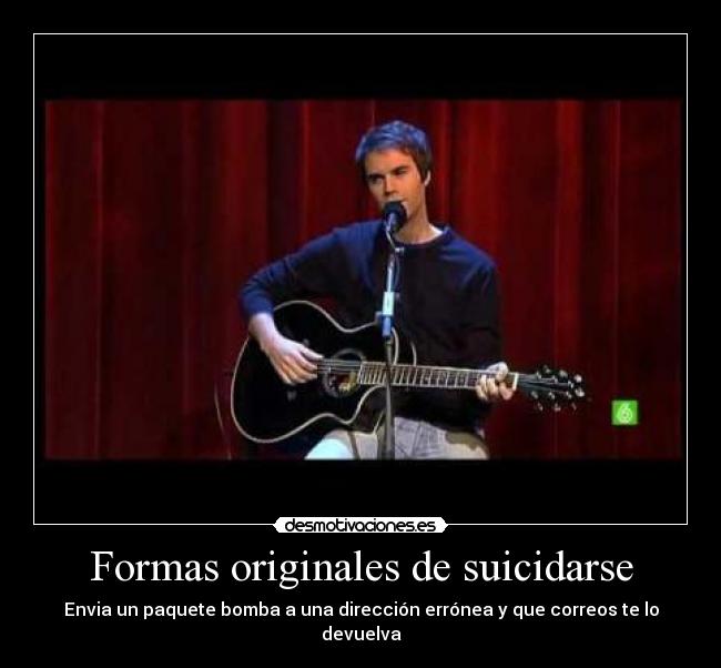 Formas originales de suicidarse - 