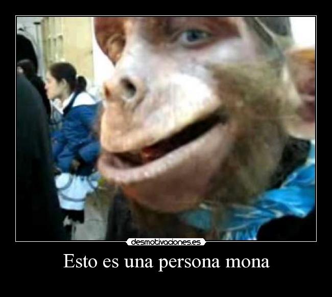 Esto es una persona mona -