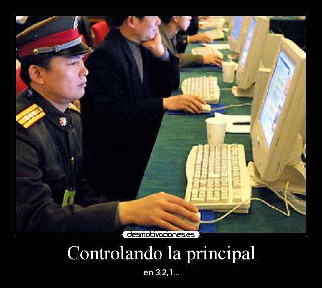 Controlando la principal - en 3,2,1...