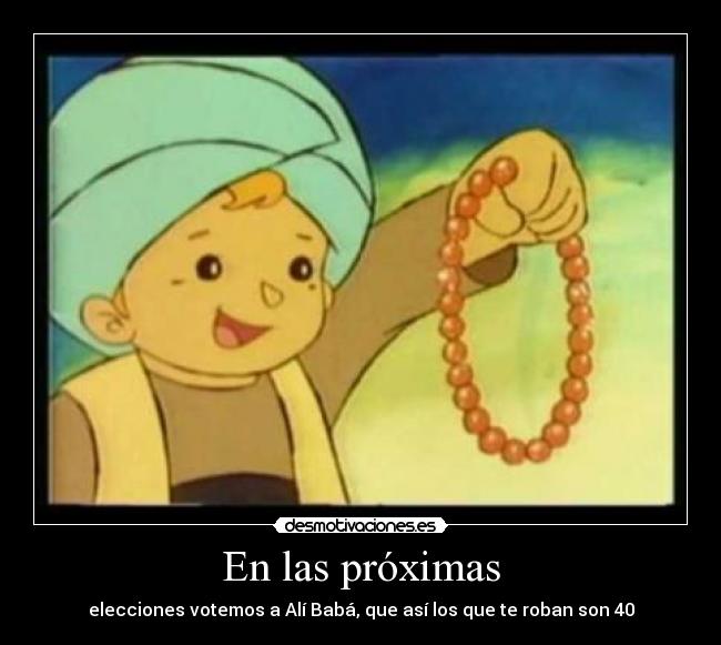 En las próximas -