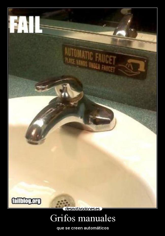 Grifos manuales - que se creen automáticos