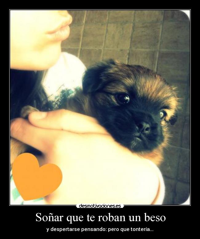 Soñar que te roban un beso - y despertarse pensando: pero que tontería...♥