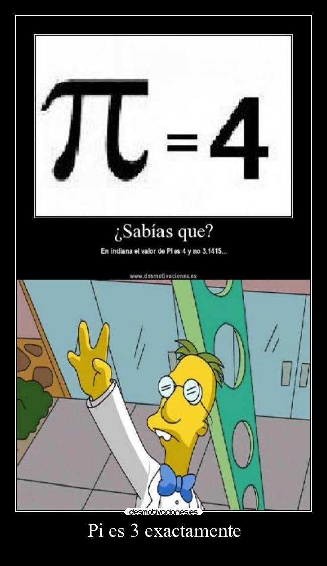 Pi es 3 exactamente - 