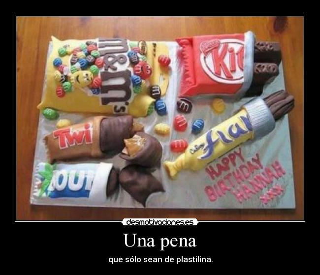 Una pena - que sólo sean de plastilina.