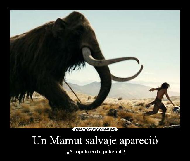 Un Mamut salvaje apareció -
