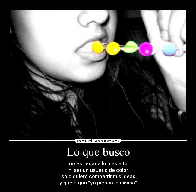 Lo que busco -