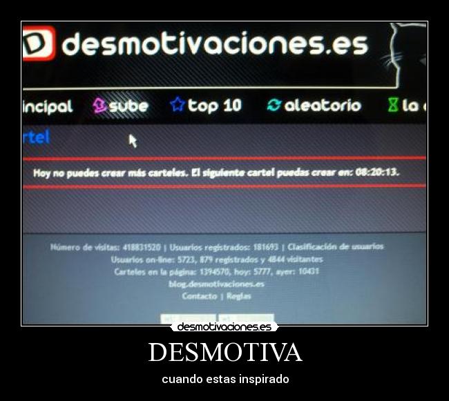 DESMOTIVA - cuando estas inspirado