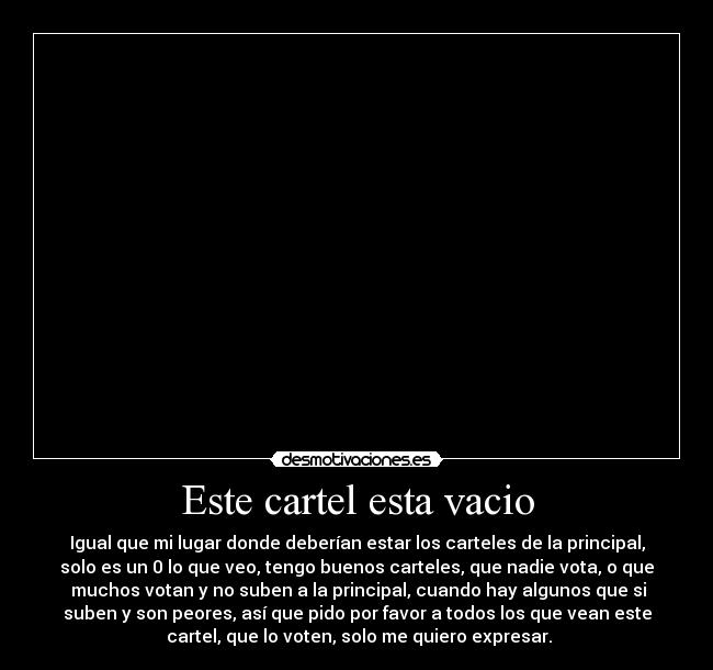 Este cartel esta vacio - 