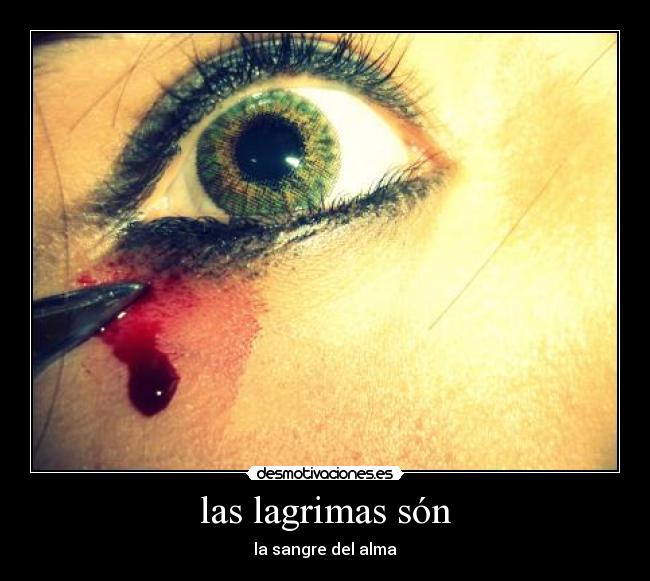 las lagrimas són - la sangre del alma