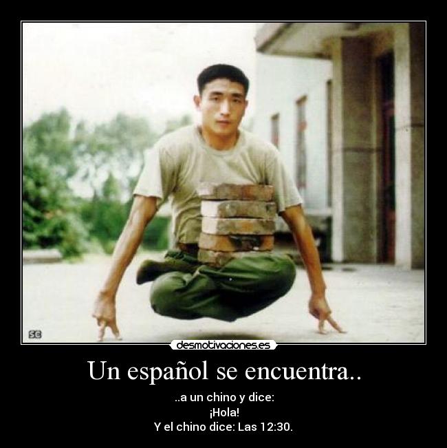Un español se encuentra.. - 