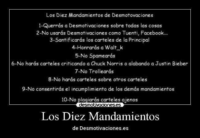 Los Diez Mandamientos - 