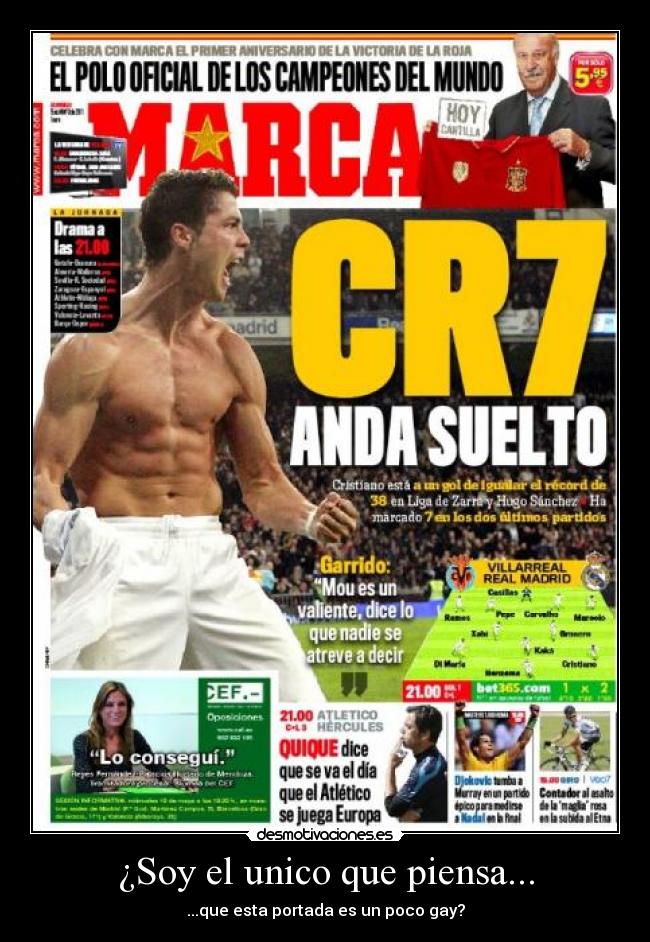 ¿Soy el unico que piensa... - ...que esta portada es un poco gay?